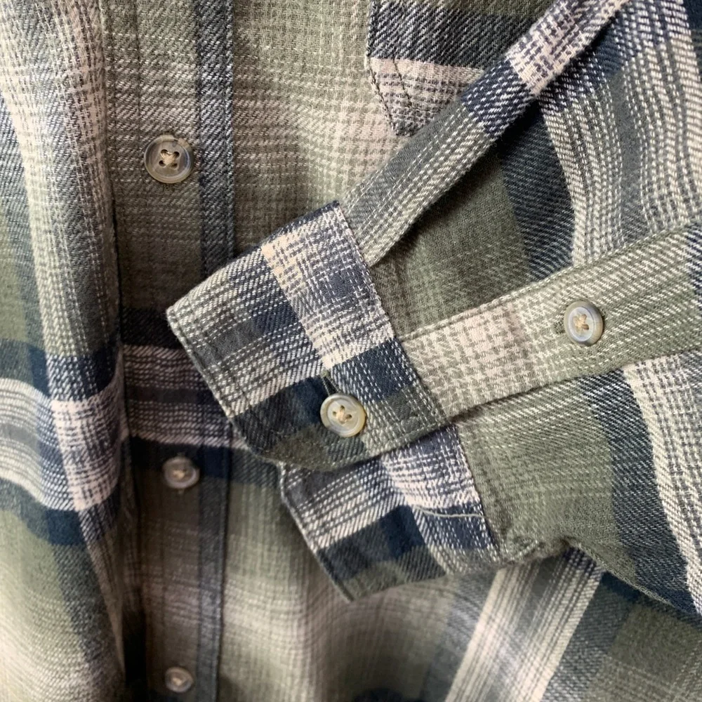 Old Navy Plaid Hooded Flannel Shacket Shirt Jacket Size Extra Large XL